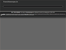 Tablet Screenshot of franchiseexpo.in
